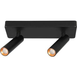 Jupiter Siyah & Altın 3000K Gün Işığı 2x3W 2’li Rozanslı Sıva Üstü Spot LC508 S&A