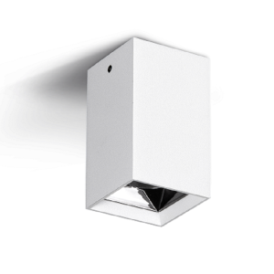 Jupiter 3000K Gün Işığı Beyaz & Gun Metal Sıva Üstü Kare 5 Watt Led Tavan Armatür Gu10 LC603 B