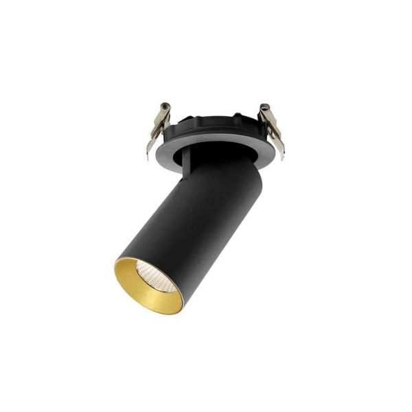 Jupiter Siyah & Altın 11W Sıva Altı Hareketli LED Spot LD500