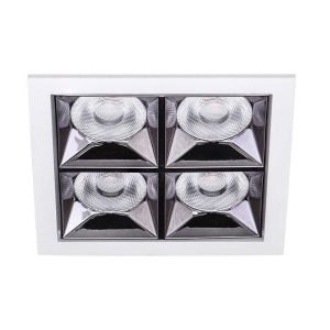 Jupiter Beyaz & Gun Metal 16W 3000K Gün Işığı 4’lü LED Spot LS495 S