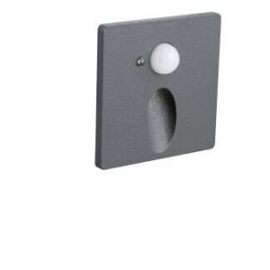 Jupiter 1w Antrasit LED 3000K Sensörlü LED Merdiven Armatürü LW378 AN