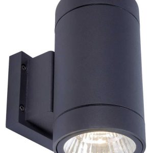 Jupiter 3000K Gün Işığı 2x11W Siyah Led Bahçe Aplik E27- Par30 LW473 AN