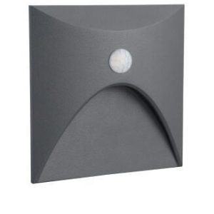 Jupiter 3w Antrasit LED 3000K Sensörlü LED Duvar Armatürü LW776 AN