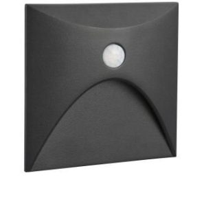 Jupiter 3w Siyah LED 3000K Sensörlü LED Duvar Armatürü LW776 S