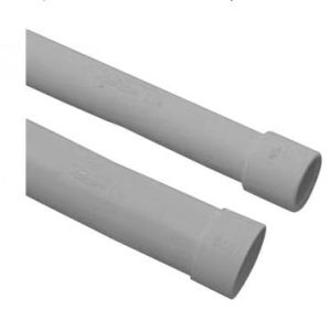 Mutlusan 40'lık PVC. Alev Yaymayan Muflu Boru (Boy:3m)-  001 045 110040 30 17