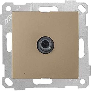 Mutlusan Mek+Tuş Tv Prizi F Dişi Rita Metalik Altın 2200 172 0180