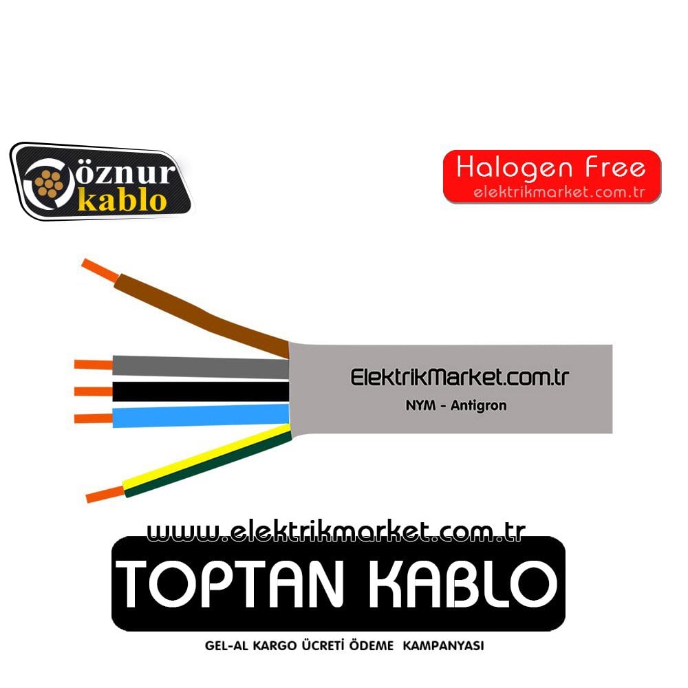Öznur Kablo 5x2,5 NHXMH (Halogen Free)