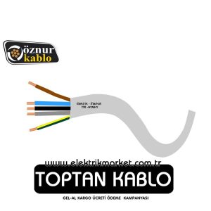 Öznur 5x2,5 mm Siyah TTR Kablo - NYMHY