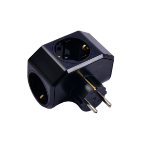 Viko Yonca Plus Siyah Üçlü Topraklı Priz 90303004