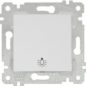 Mutlusan Mek+Tuş Çağırma Rita Natural - Beyaz 2200 407 0201 (Çerçeve Hariç)